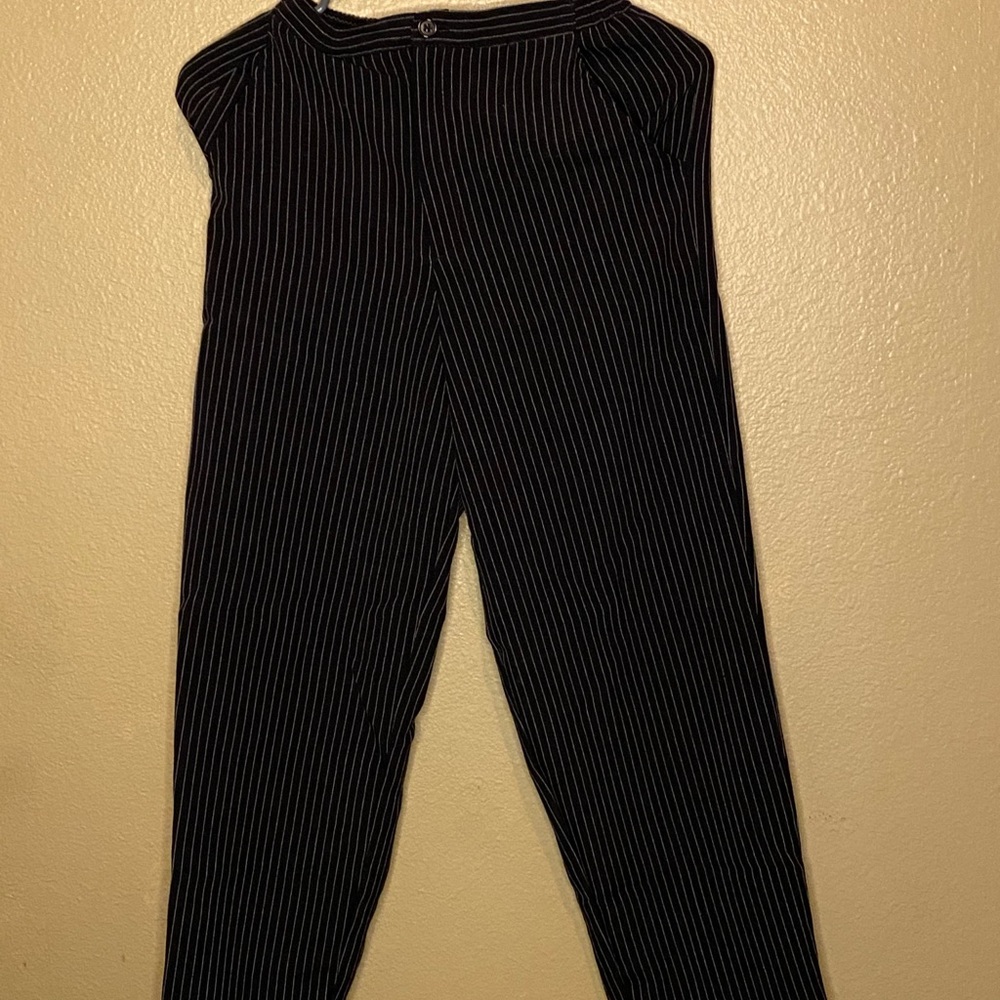 Black/white business pants